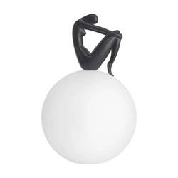 Moderní stolní lampa WOMAN-2 černá 35 cm do ložnice a obýváku Step into Design