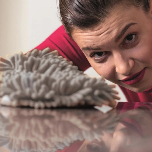 Prachovka z mikrovlákna šedá