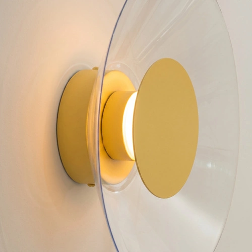 Nástěnné svítidlo ASTRO žluté LED moderní do obývacího pokoje 28 cm