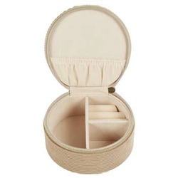 Šperkovnice do zásuvky Velo Intesi manšestrová hnědá s přihrádkami