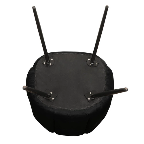 Židle Paume černá látka Velvet