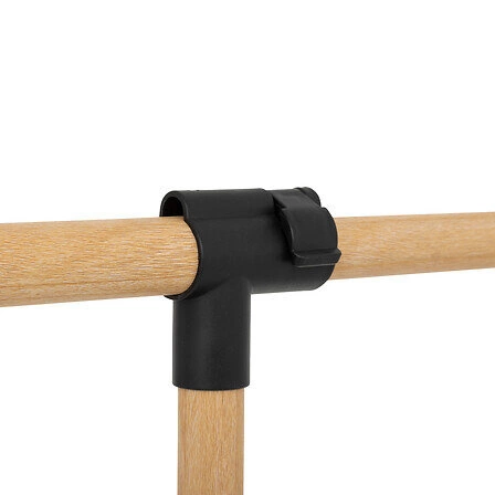 5five simply smart moderní černý stojanový věšák na oblečení na kolečkách do předsíně