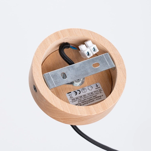 Závěsné svítidlo INDY černé skandinávské do obýváku a nad stůl 38 cm SOLLUX LIGHTING