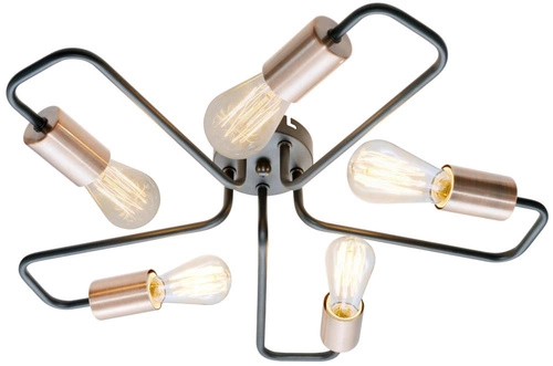 Závěsná lampa Herpe 5x60W E27 černá