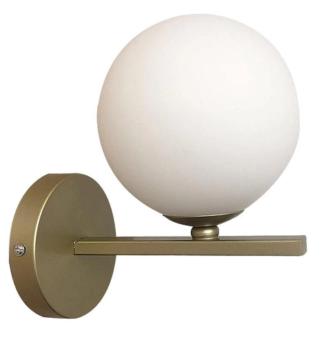 Nástěnné svítidlo Kama moderní skleněno-mosazné do ložnice a obýváku CANDELLUX LIGHTING