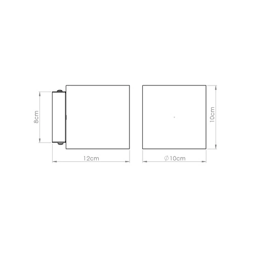Nástěnné svítidlo ORBIS beton zelená olivová moderní industriální do obývacího pokoje