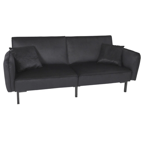 Rozkládací pohovka Giulia černá moderní s funkcí spaní do obýváku a studentského pokoje