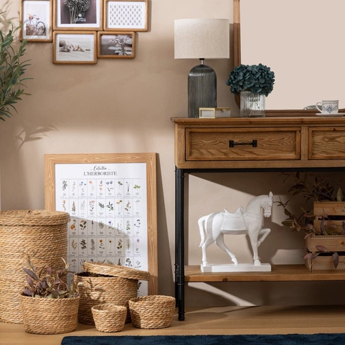 Rustikální konzole Danik Atmosphera s zásuvkami do předsíně a obývacího pokoje 110 cm přírodní