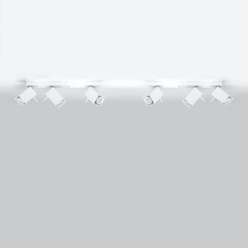 Stropní svítidlo MERIDA 6L bílá moderní kovová do obýváku a kuchyně Sollux