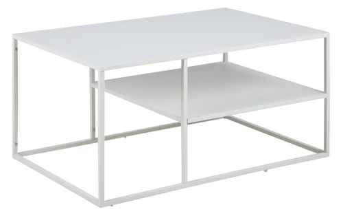 Černý stůl Newton s policí 90x60 cm