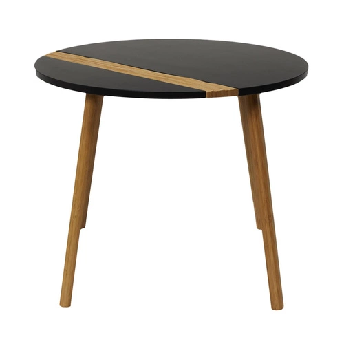 Sada 2 kávových stolků Paraiba černá/přírodní