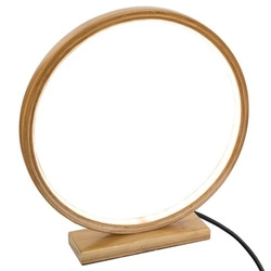 Noční LED lampa Stela Atmosphera bambusová moderní do ložnice a obýváku 32 cm