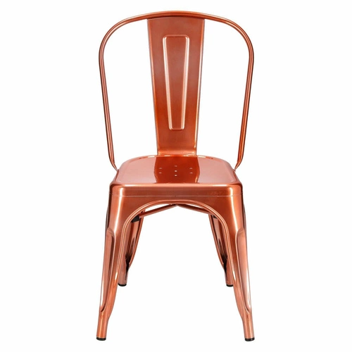 Kovová židle Paris měděná do jídelny a kuchyně ve stylu loft inspirovaná Tolix D2.DESIGN