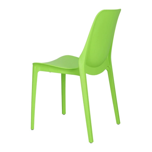 Zahradní židle Ginevra zelená stohovatelná moderní plastová na zahradu SCAB Design