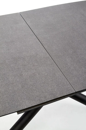 Rozkládací jídelní stůl Paello moderní skleněný tmavě šedý 180-240x95 cm Intesi