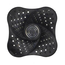 Intesi silikonové sítko do dřezu a umyvadla černé moderní 13,3 cm do kuchyně a koupelny