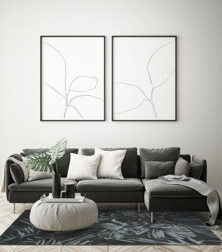 Moderní vlněný koberec Jungle Green 160x230 snadno čistitelný do obýváku Magic Home Carpet Decor