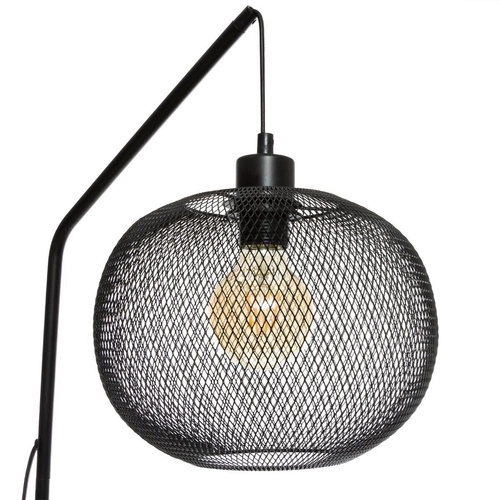 Stojací lampa Emie černá kovová do obýváku moderní podlahová lampa Atmosphera 157 cm
