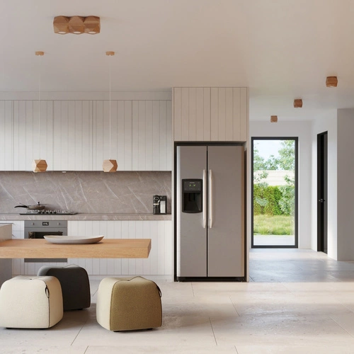 Dřevěné stropní svítidlo WOODY 3 Sollux z přírodního dřeva do obýváku a kuchyně 36 cm