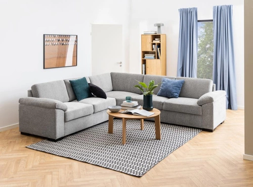 Úzká skandinávská dubová knihovna do obýváku a kanceláře Actona Rangoon 180 cm