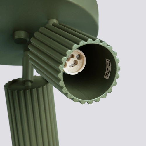 Stropní svítidlo KARBON 3P olivově zelené moderní do obýváku a ložnice hliník