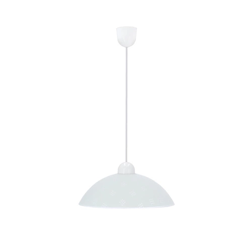 Závěsná lampa Fanusa 1x60W E27 difuzor bílý se vzorem