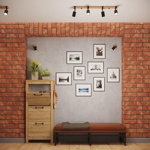 Stropní svítidlo FAGER 3 černé skandinávské s dřevem do obýváku a ložnice SOLLUX