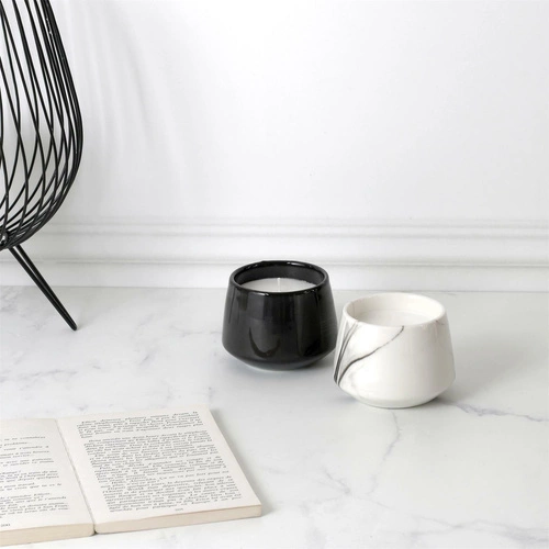 Vonná svíčka Marble S černá Intesi moderní parafínová dárek