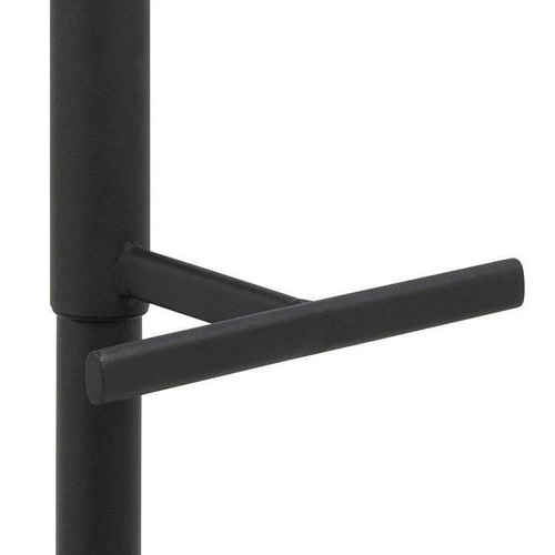 Barová židle Adisa moderní otočná s opěrkou výškově nastavitelná čalouněná antracitová do kuchyně