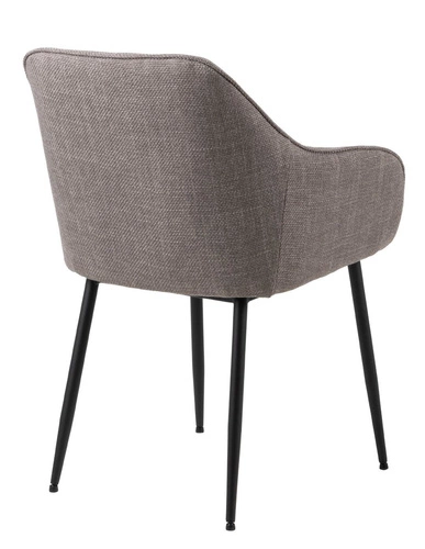 Čalouněná židle Brooke světle šedá s područkami do jídelny a obýváku moderní