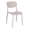 Zahradní jídelní židle plastová taupe stohovatelná – Plasta 5five Simply Smart