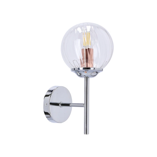 Nejlepší nástěnná lampa 1x40W E14 chrom+měď