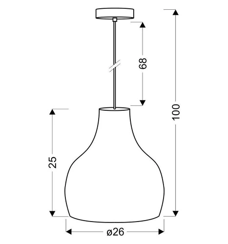 Moderní závěsné svítidlo Buren fialové do obýváku a ložnice 26 cm