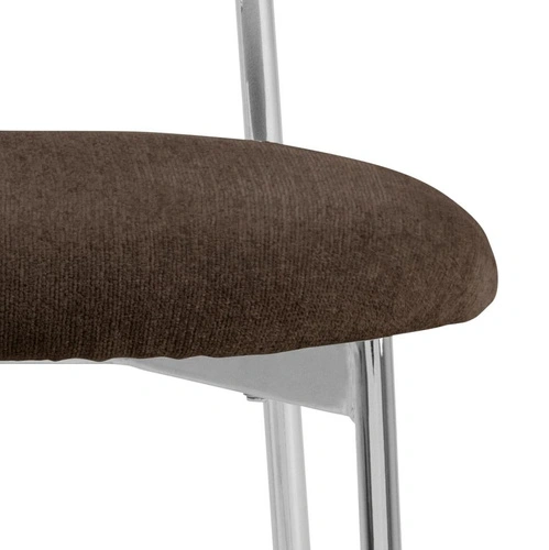 Jídelní čalouněná židle Lyric Actona hnědá chromovaná