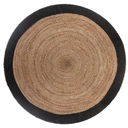 Kulatý jutový koberec Atmosphera Bord 120 cm boho styl přírodní do obývacího pokoje nebo ložnice