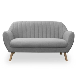 Skandinávská pohovka Bella Intesi šedá 2místná čalouněná s područkami do obýváku