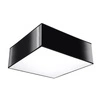 Černý čtvercový stropní svítidlo HORUS 25 moderní do obýváku kuchyně ložnice Sollux Lighting