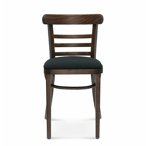 Dřevěná čalouněná jídelní židle Fameg A-225 z kůže, moderní, na míru do jídelny a kuchyně