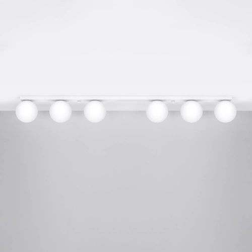 Moderní stropní svítidlo YOLI 6 bílé kovové do obýváku a jídelny SOLLUX LIGHTING