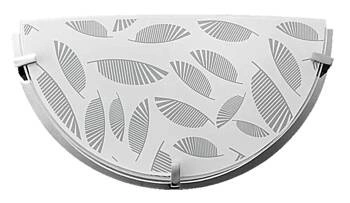 Stropní svítidlo Fikus bílé sklo moderní do ložnice a koupelny 29,5 cm