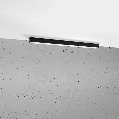 LED stropní svítidlo PINNE 90 černé moderní do kuchyně, obýváku a chodby