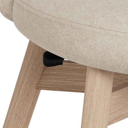 Actona Joy čalouněná skandinávská jídelní židle béžová dub