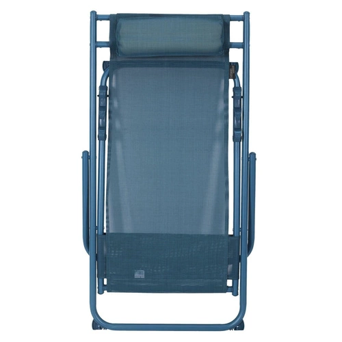 Zahradní lehátko Canard skládací s nastavitelným opěradlem modré moderní na terasu Ventos