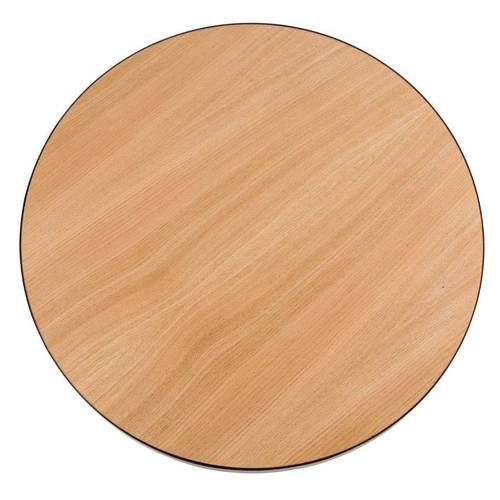 Kulaty dubový konferenční stolek Tre 430 NORDIFRA moderní skandinávský do obýváku 43 cm