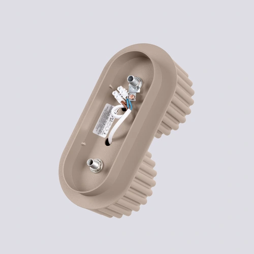 Moderní stropní svítidlo AURA 2 béžové do obývacího pokoje a kuchyně hliníkové GX53