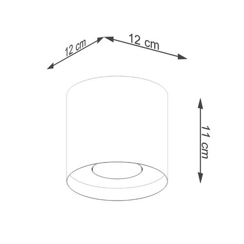 Stropní svítidlo MIKA šedé minimalistické do obýváku a kuchyně hliník 12x12 cm