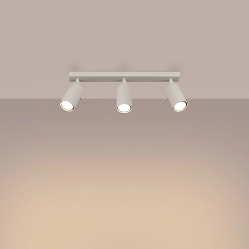 Stropní svítidlo RING 3L béžové moderní kovové do obývacího pokoje a ložnice s otočnými stínidly