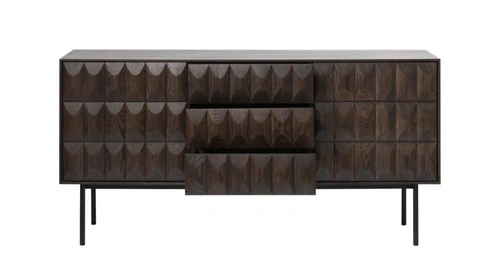 Komoda Latina dub espresso moderní se zásuvkami do obývacího pokoje