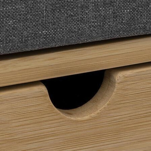 Bambusová botníková lavice 5five simply smart s úložnými zásuvkami ve stylu boho do předsíně