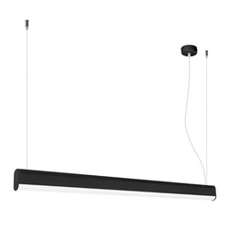 Závěsné svítidlo FARGE černé LED nastavitelné do obýváku a nad stůl moderní 120 cm